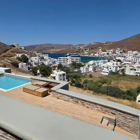 Viewport Kythnos με ιδιωτικα πισινακια-τζακουζι Lägenhet *